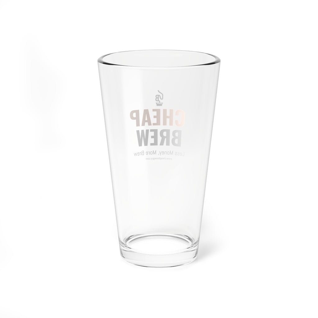 Classic Cheap Brew 16oz Glass