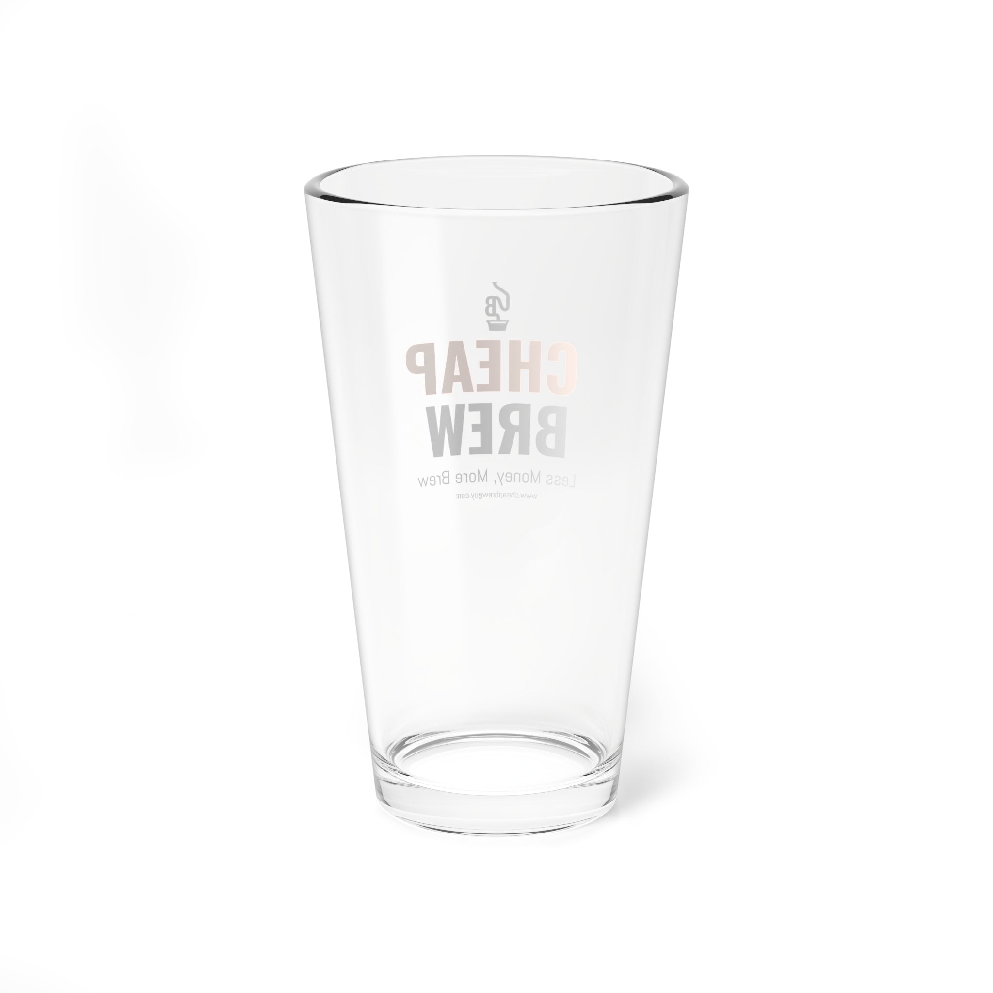 Classic Cheap Brew 16oz Glass