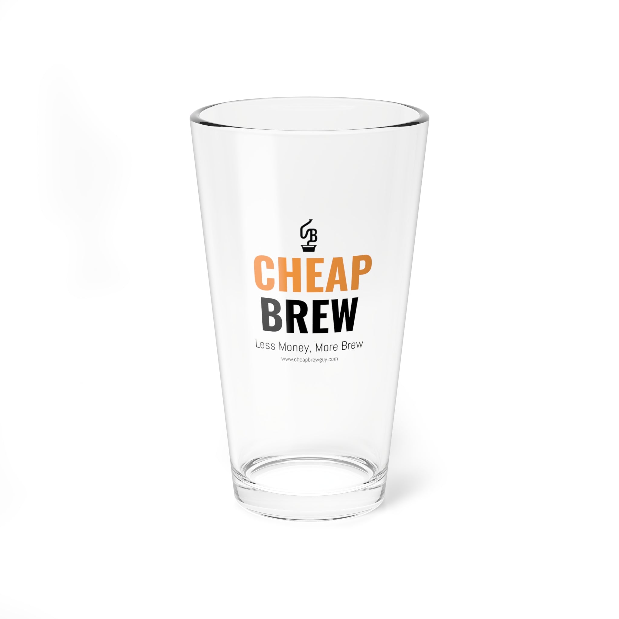 Classic Cheap Brew 16oz Glass