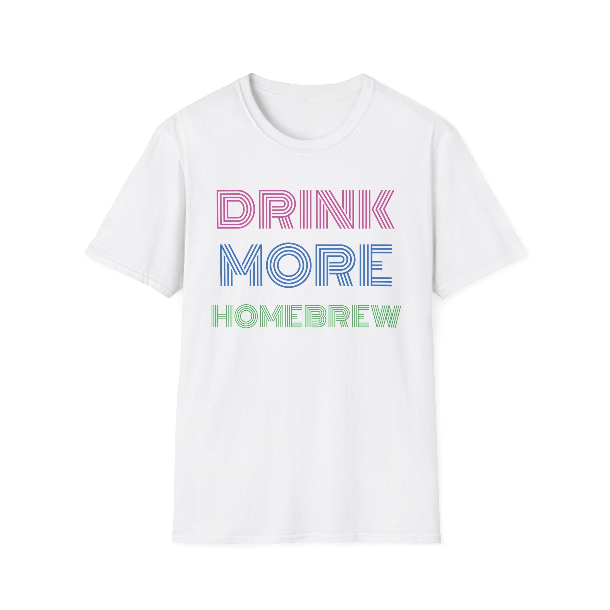 Drink More Homebrew Neon Themed T-Shirt